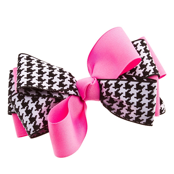 Wholesale houndstooth print bow