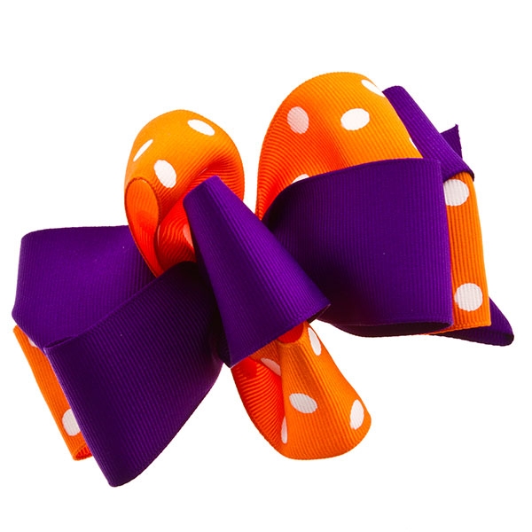 Wholesale purple orange color bow
