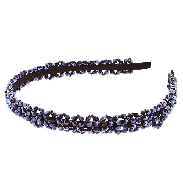Wholesale headband reflective faceted smokey beads