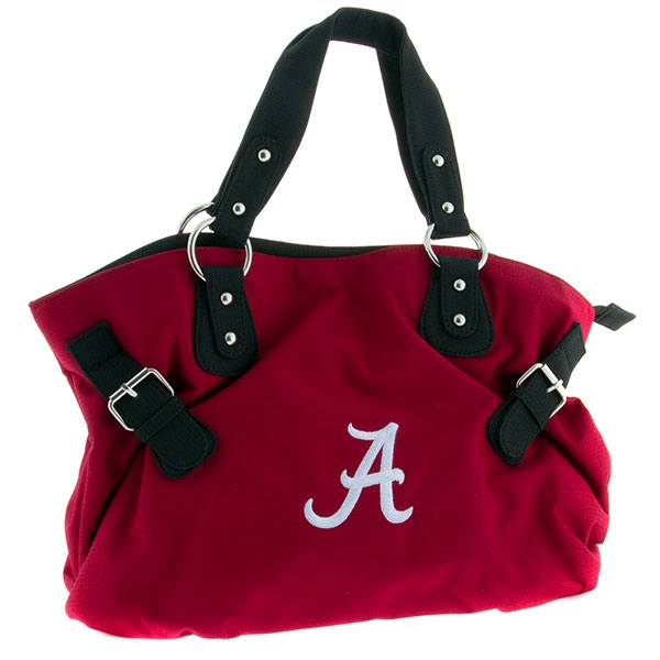 Wholesale enjoy grade canvas crimson handbag trimmed black handles It embroidere
