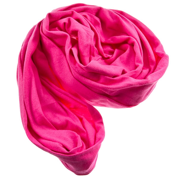 Wholesale solid colored tubular eternity scarves made stretch cotton inches