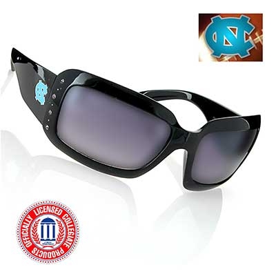 Wholesale black Fashion Frame Sunglasses Faux Jewels University North Carolina L
