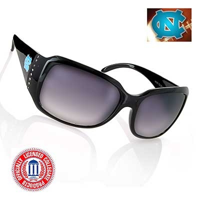 Wholesale black Fashion Frame Sunglasses Faux Jewels University North Carolina L