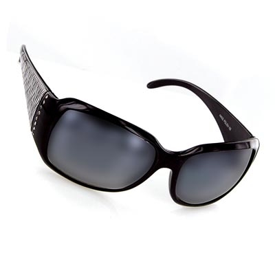Wholesale black Frame Fashion Sunglasses Faux Diamonds Black White Zebra Print
