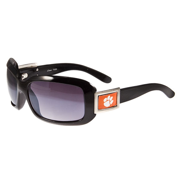 Wholesale clemson University Classic large frame polished black sunglasses black
