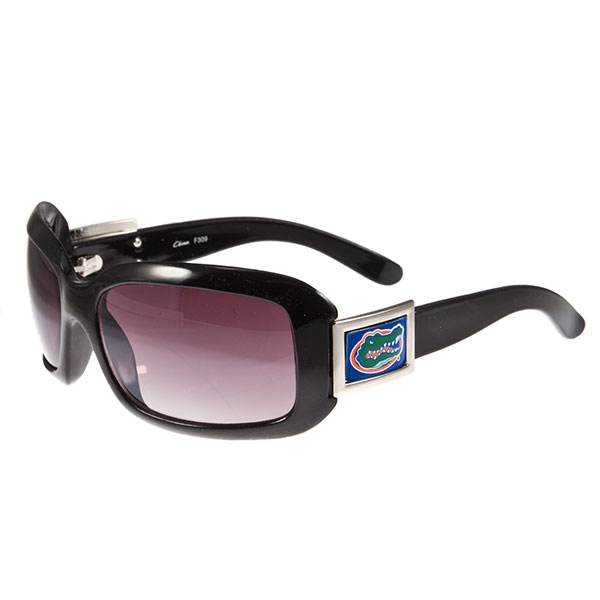 Wholesale university Florida Classic large frame polished black sunglasses black