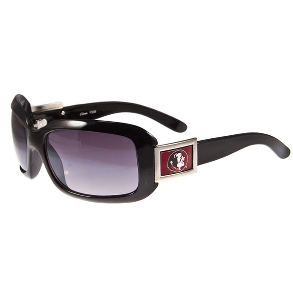 Wholesale florida State University Classic large frame polished black sunglasses